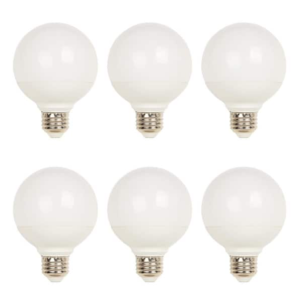 75-Watt Equivalent G25 Dimmable Soft White E26 LED Light Bulb 3000K (6-Pack)