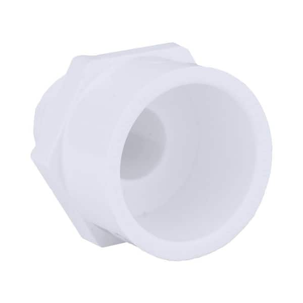 Charlotte Pipe 3/4 in. x 1/2 in. PVC Schedule 40 MPT x S Reducer Male Adapter