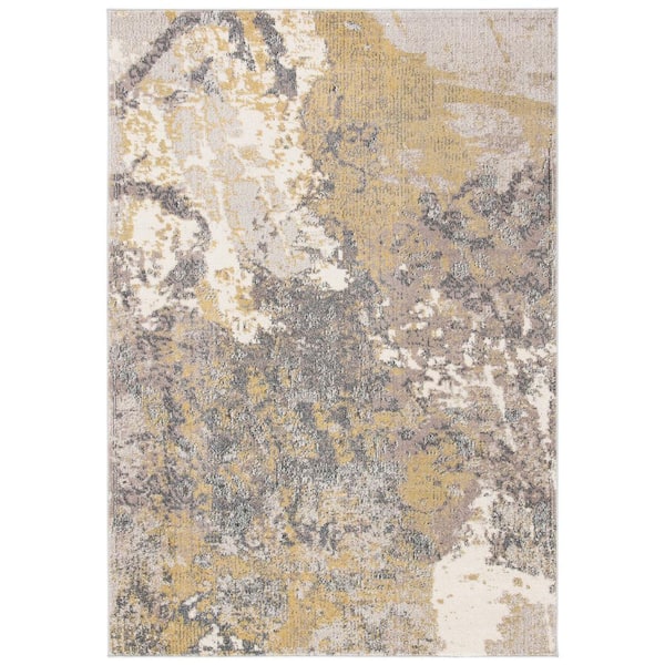 SAFAVIEH Madison Ivory/Gray 9 ft. x 12 ft. Area Rug
