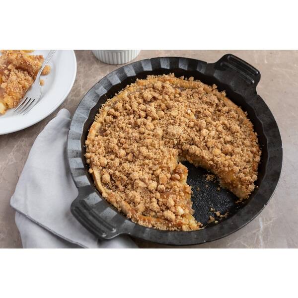 Outset 10 Cast Iron Pie Pan for Oven, Stove and Grill 76669