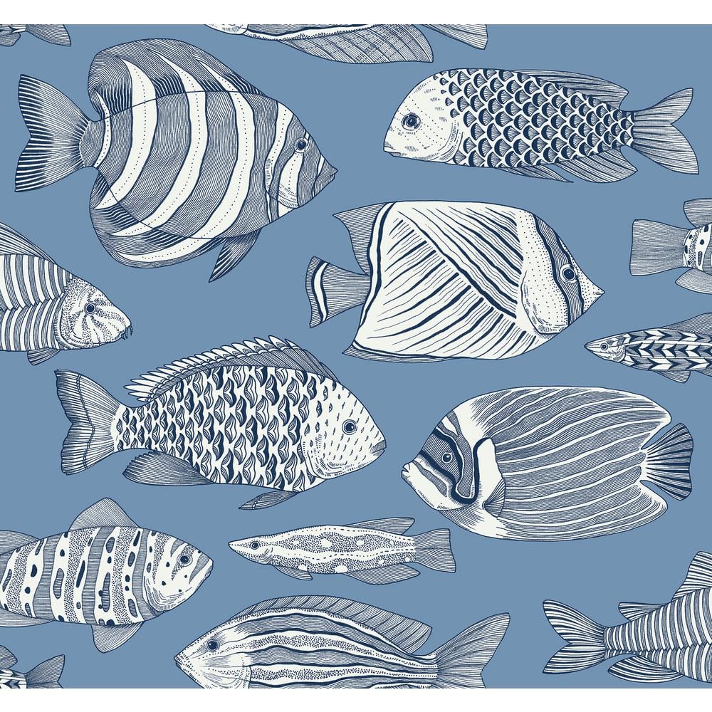 Wailea Sky Blue Tropical School Wallpaper Sample price history on PriceWatchPro