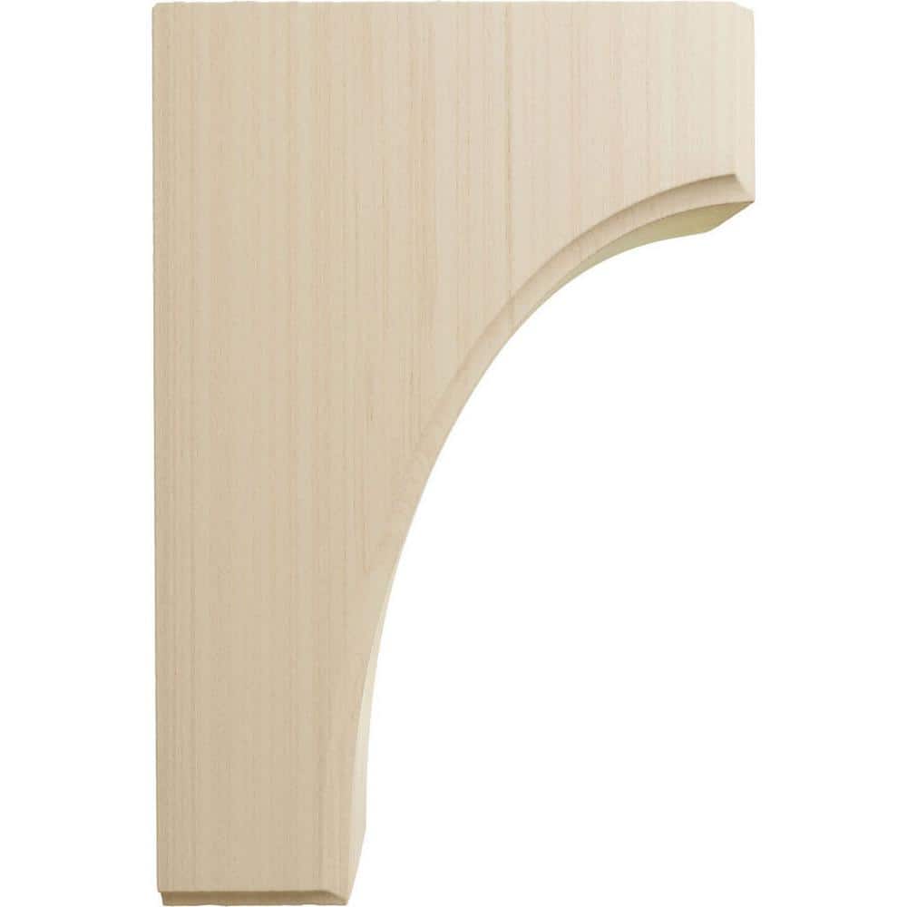 Clarksville Natural Rubberwood 6" Decorative Corbel Bracket