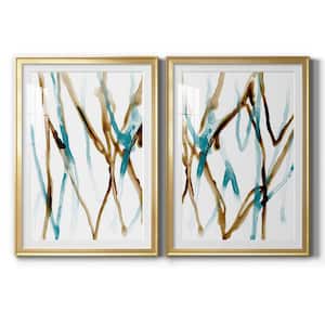 Runnel XVII by Wexford Homes 2 Pieces Framed Abstract Paper Art Print 30.5 in. x 42.5 in. . .