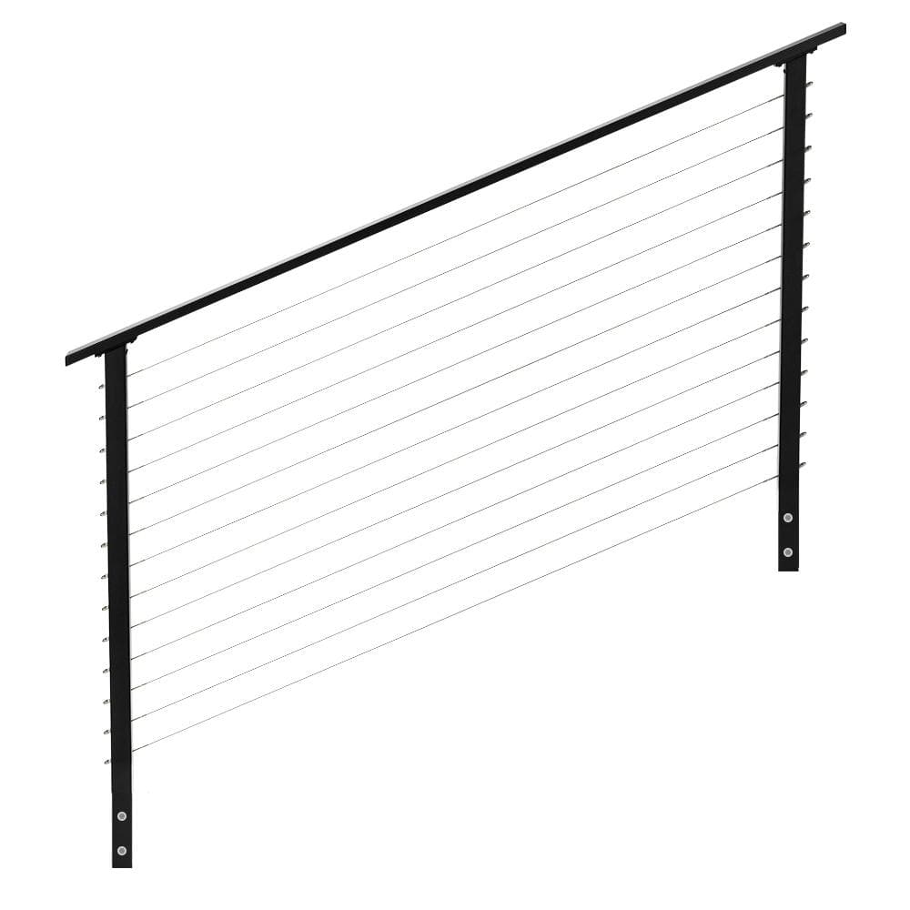 6 ft. Stair Cable Railing, 42 in. Face Mount, Black price history on PriceWatchPro