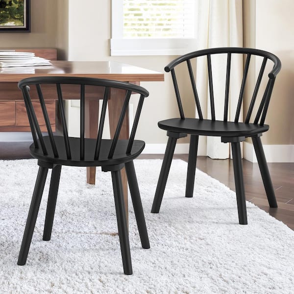 Round back spindle dining chairs discount