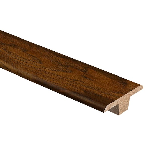 Zamma Dark Brown Hickory 0.375-in T x 1.75-in W x 94-in L Wood Floor T-moulding Zamma Dark Brown Hickory 0.375-in T x 1.75-in W x 94-in L Wood Floor T-moulding