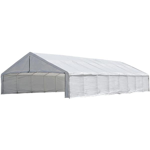 ShelterLogic 30 ft. W x 50 ft. D Canopy Enclosure Kit in White Frame and Canopy Sold Separately