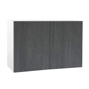 Quick Assemble Modern Style, Carbon Marine 30 x 24 in. Wall Bridge Kitchen Cabinet (30 in. W x 12 in. D x 24 in. D)