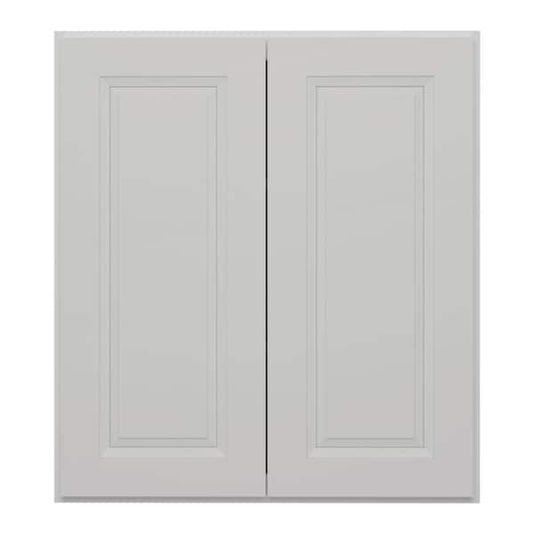 HOMLUX 27 in. W x 12 in. D x 30 in. H in Traditional Dove Plywood Ready to Assemble Wall Kitchen Cabinet