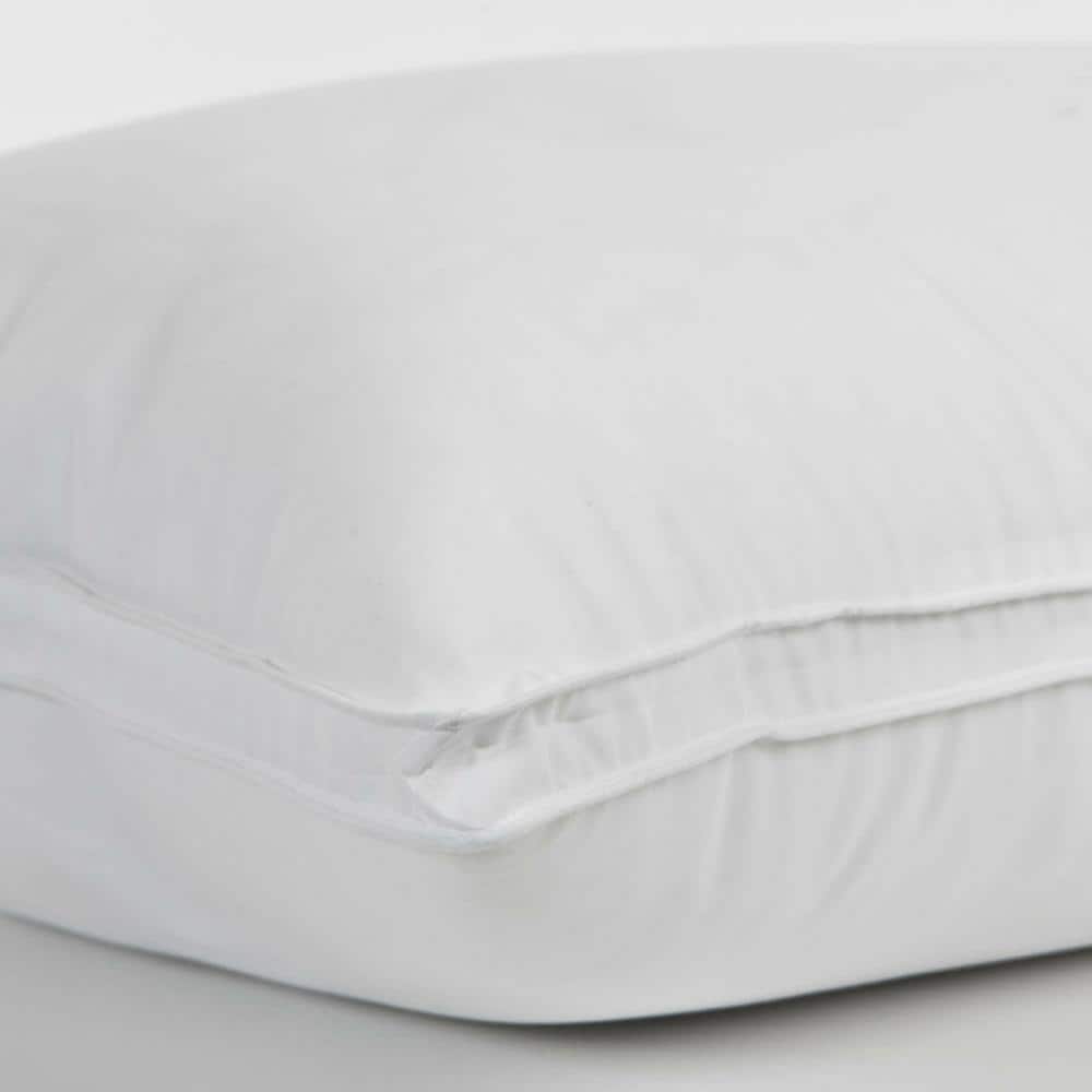 Ella Jayne Hypoallergenic White Microfiber Gusseted Pillow Set