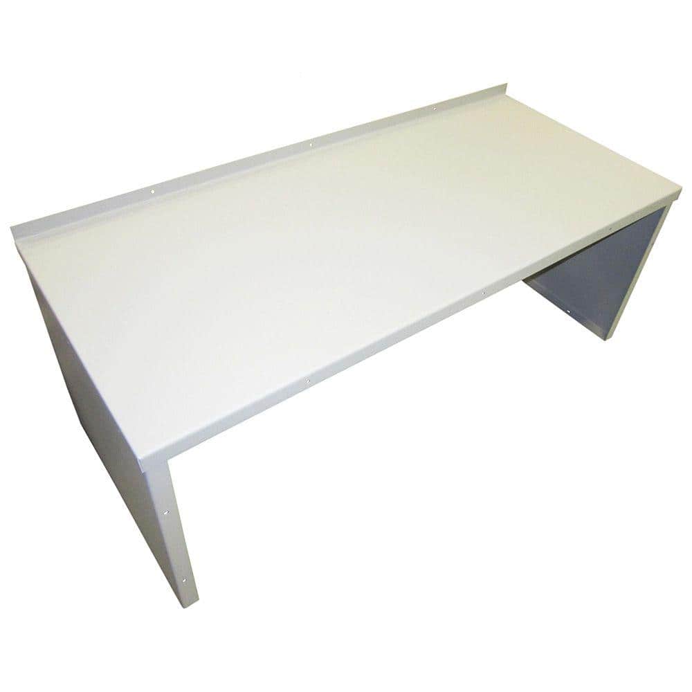 Classic Series 55 in. x 24 in. White Powder Coated Painted Steel Cellar Door Extension for SZ CGPC1