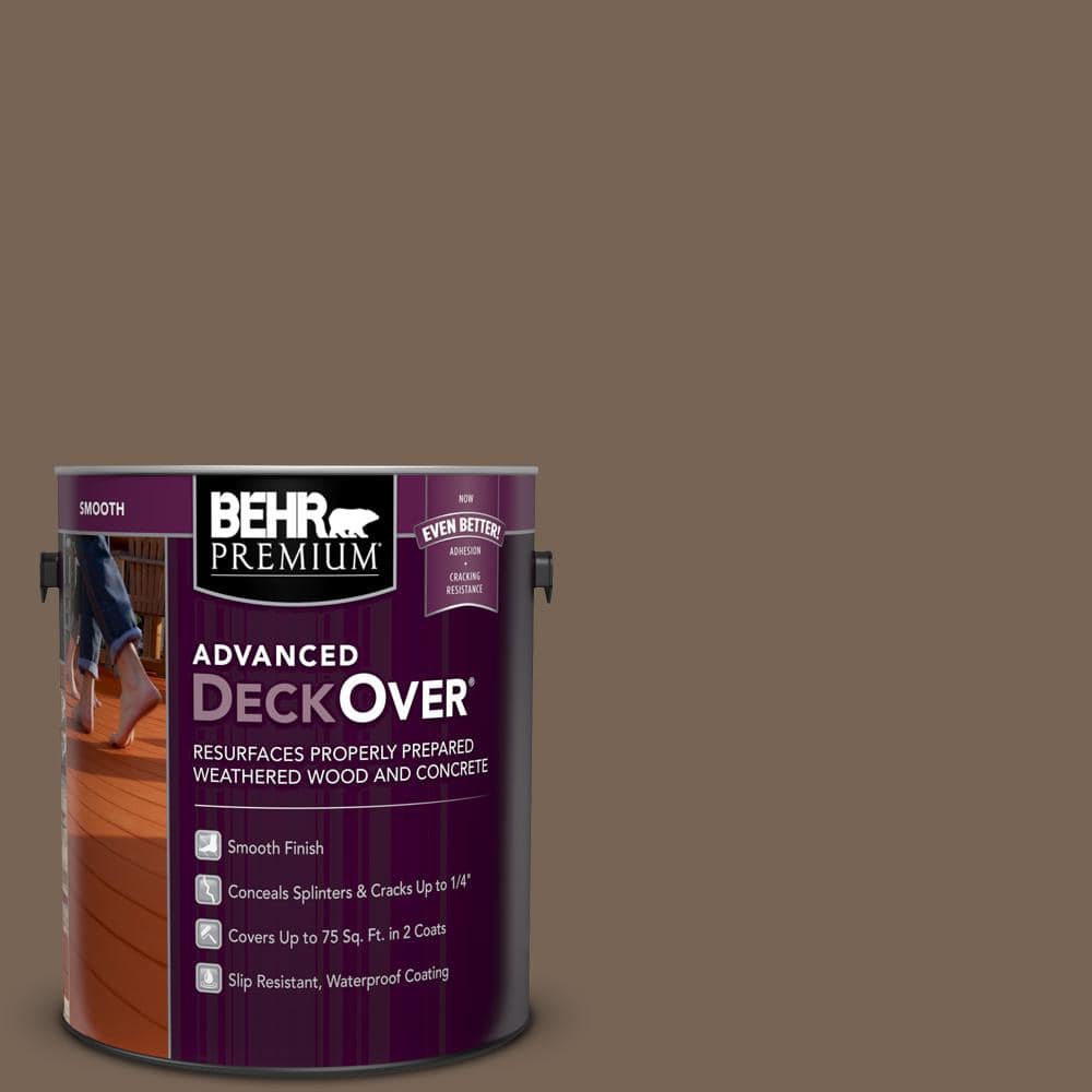 BEHR Premium Advanced DeckOver 1 Gal SC 141 Tugboat Smooth Solid   Tugboat Behr Premium Advanced Deckover Exterior Wood Stains 500001 64 1000 