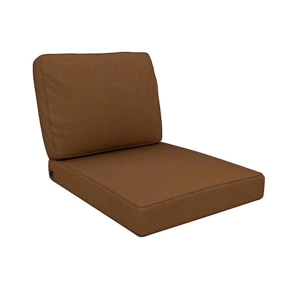 Cushion 23 x 28 x 5 Sunbrella Deep Seating Outdoor Patio Dining Chair Replacement Cushions Canvas Cocoa