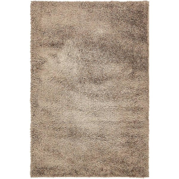 Studio Solid Shag Brown 4' 0 x 6' 0 Area Rug