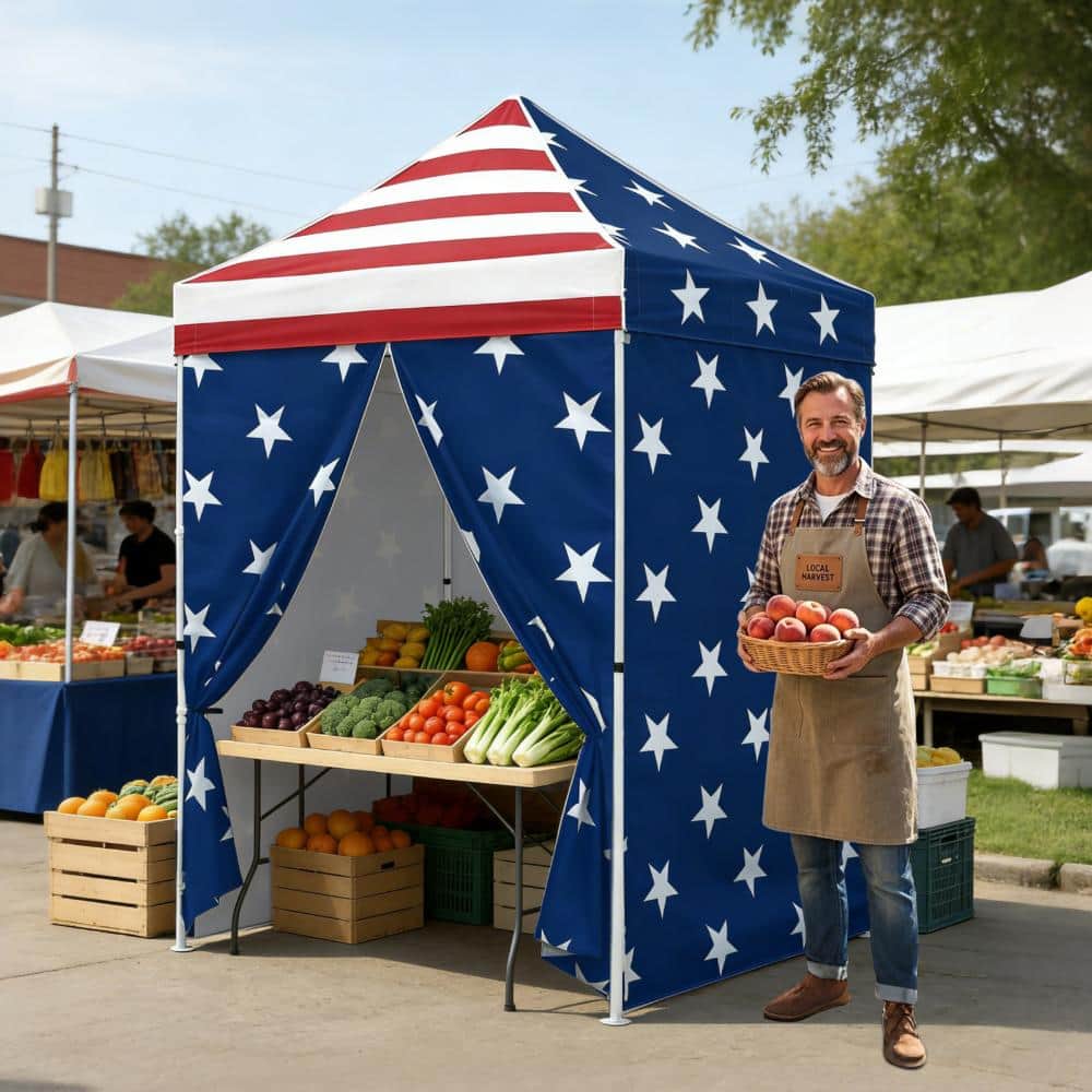 5 ft. x 5 ft. Pop-Up Canopy with 4-Side Wall Panels price history on PriceWatchPro