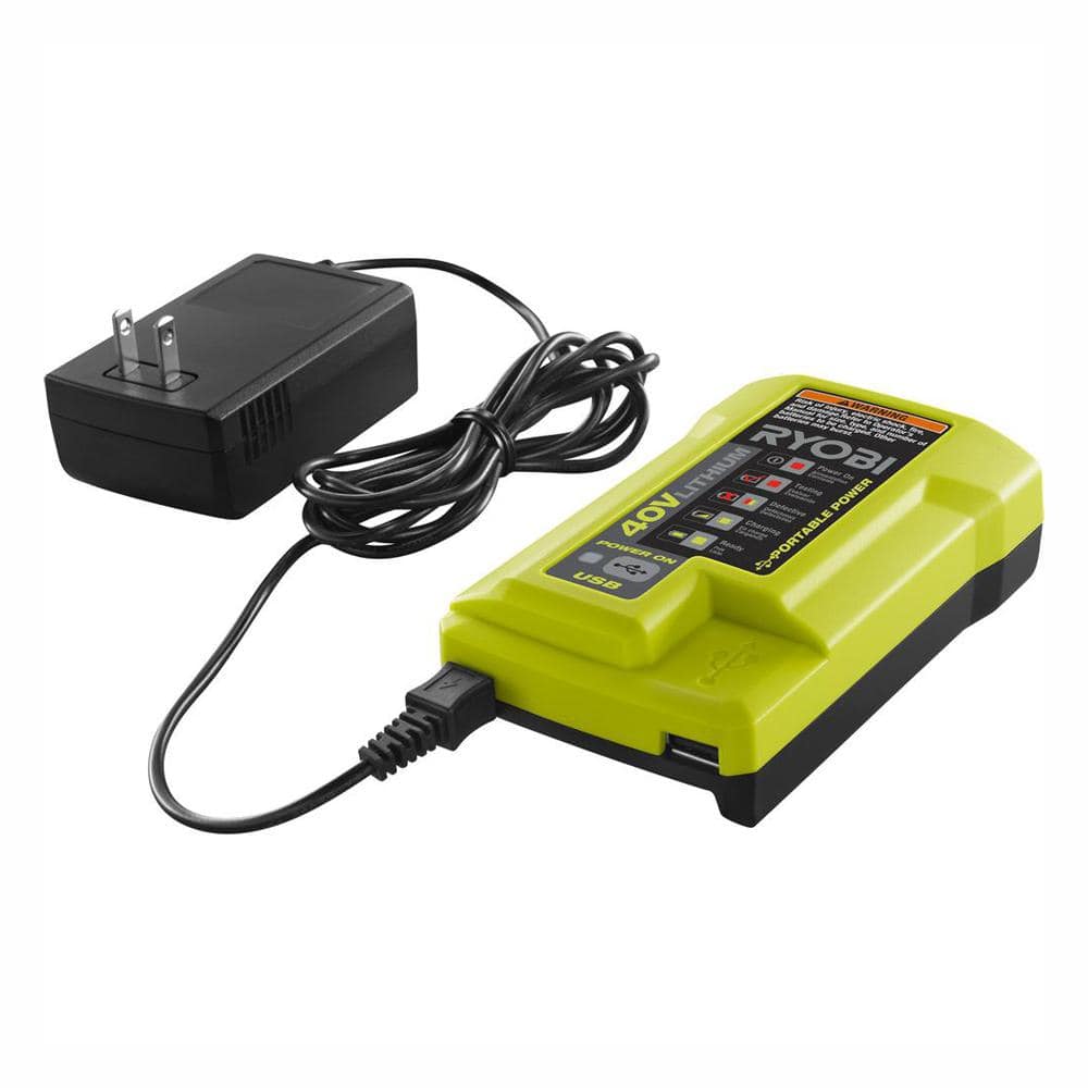 RYOBI 40V Lithium-Ion Charger USB Port OP403A - The Home