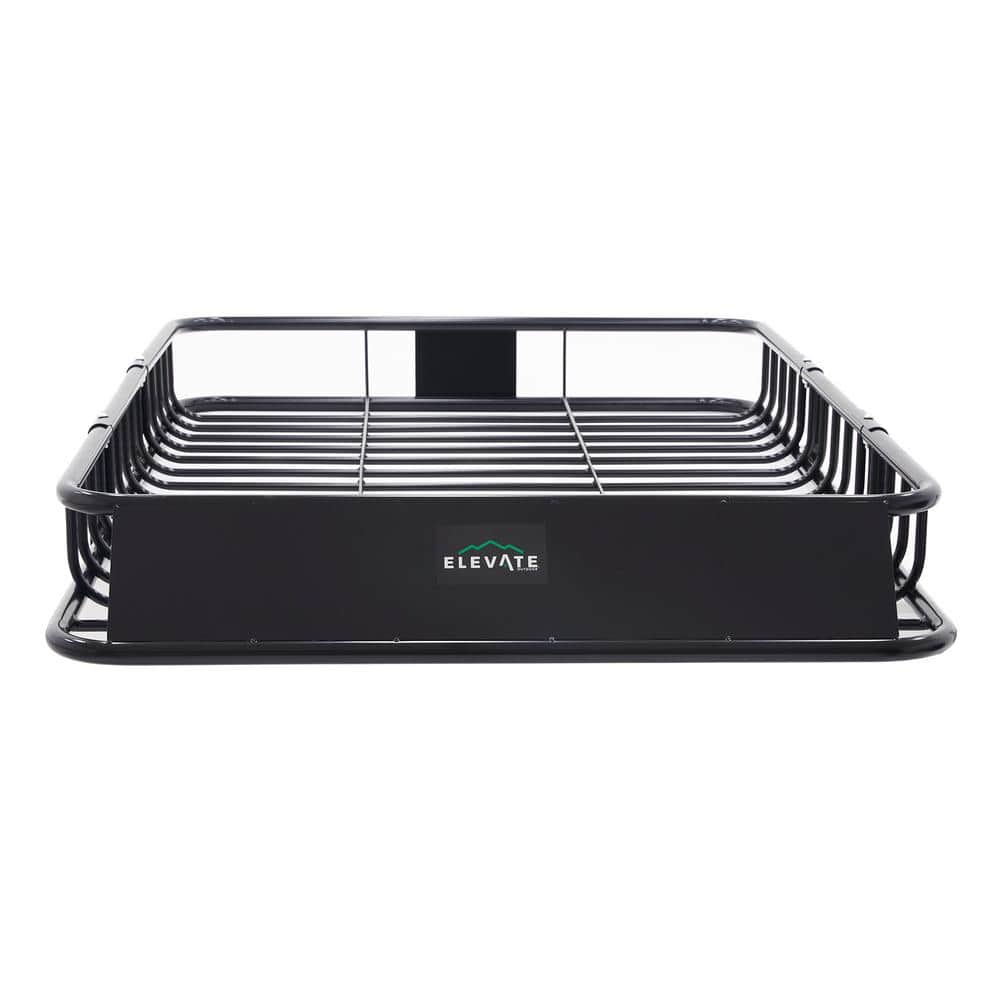 Elevate Outdoor RBC-6245HD Black X-Large Steel Roof Cargo Basket