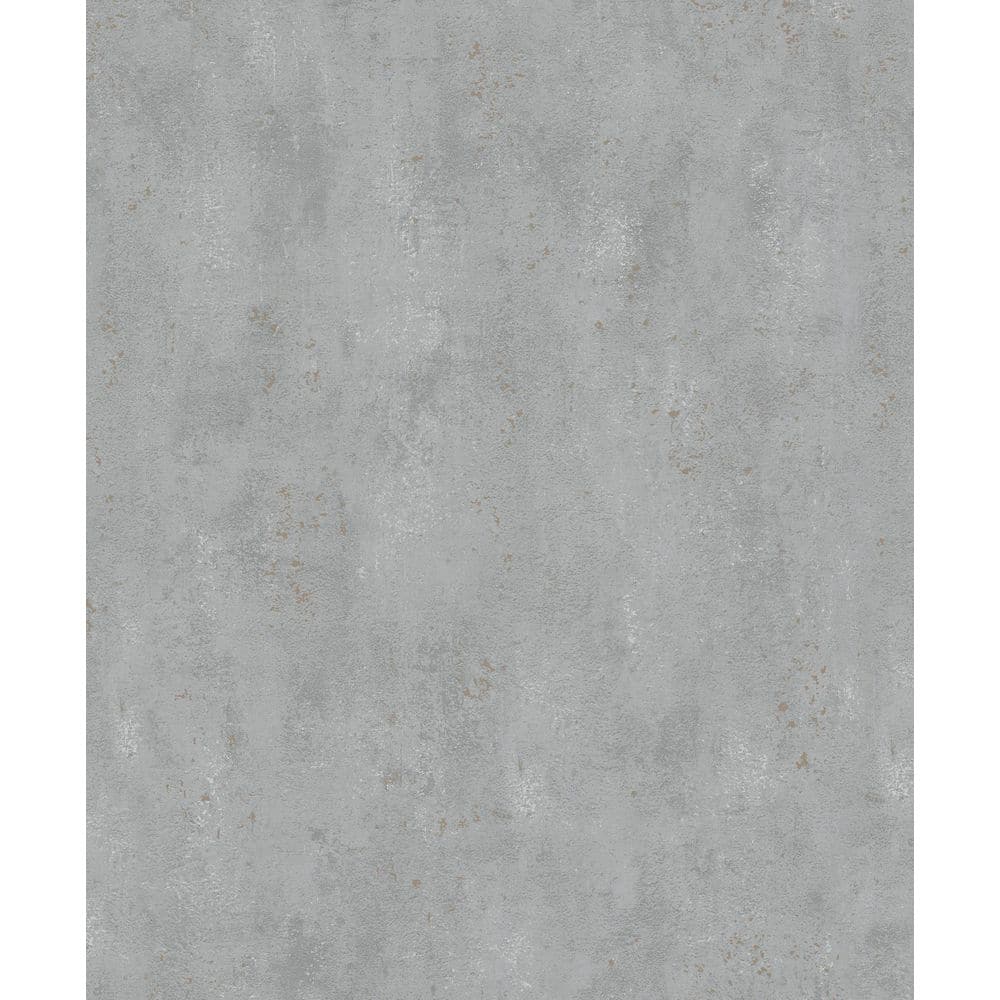 Textures Collection Grey Industrial Plain Metallic Specks Finish Vinyl on N