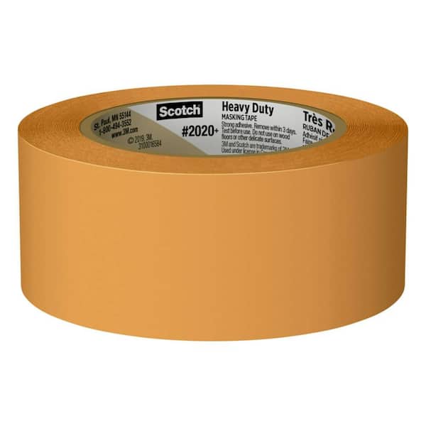 3M Scotch 1.88 in. x 60.1 yds. Heavy Duty Masking Tape (3-Rolls/Pack)  2020+48EP3 - The Home Depot