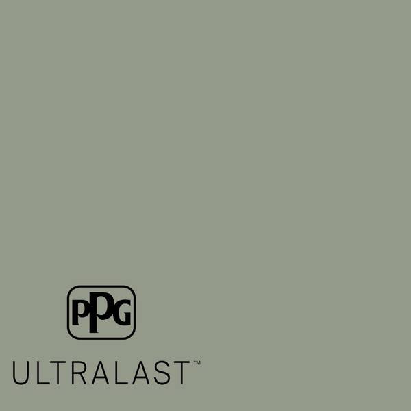 PPG UltraLast 5 gal. #PPG1128-5 Green Tea Leaf Semi-Gloss Interior Paint and Primer