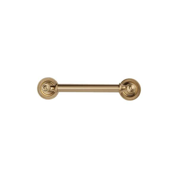 Minted 4 in. (102 mm) Center-to-Center Satin Brass Bar Drawer Pull