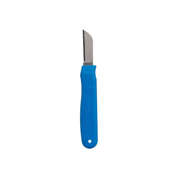 JONARD TOOLS Ergonomic Cable Splicing Knife with Thermoplastic Rubber Handle, Blue, 2-IN Blade