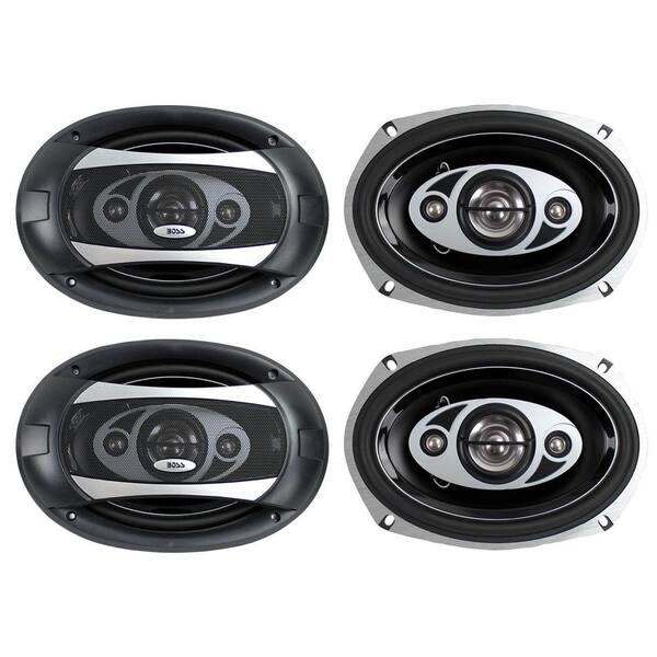 Boss Audio Systems Audio 6 in. x 9 in. 4-Way 800-Watt Car Coaxial Stereo Speakers P69.4C 4 Ohm