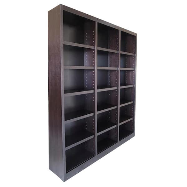 Concepts In Wood 84 in. Espresso Wood 18-shelf Standard