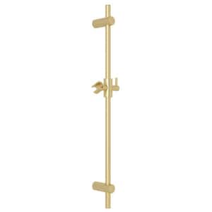 29.625 in Adjustable Shower Bar in Satin Unlacquered Brass
