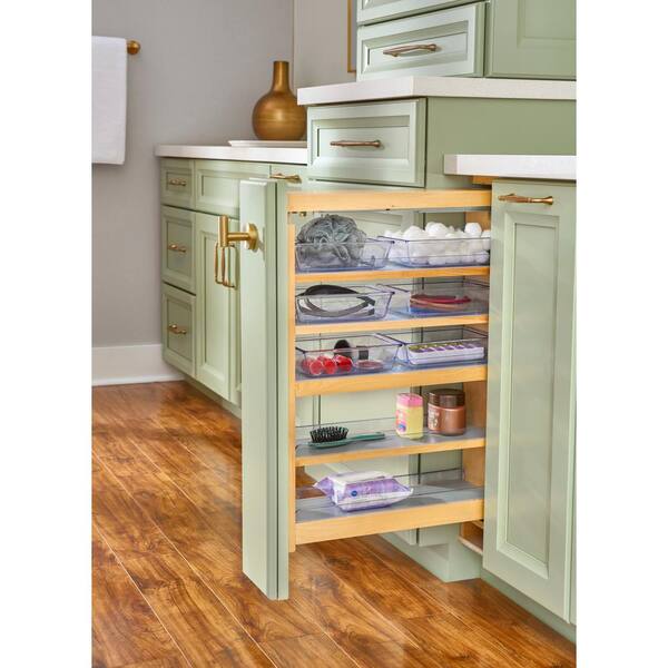 Rev-A-Shelf Wood Vanity Sink Cabinet Pull Out Organizer