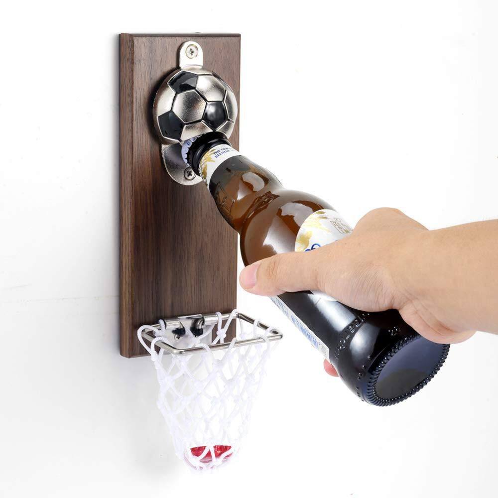 Soccer Bottle Opener with Cap Collector Catcher, Magnetic Refrigerator Paste Bottle Opener for Soccer Fans, Beer Lovers price history on PriceWatchPro