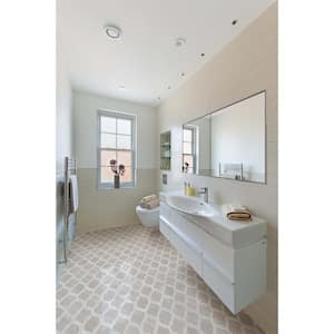 White Quarry Savona 13 in. x 15.13 in. Polished Marble Look Floor and Wall Tile (9.7 sq. ft./Case)