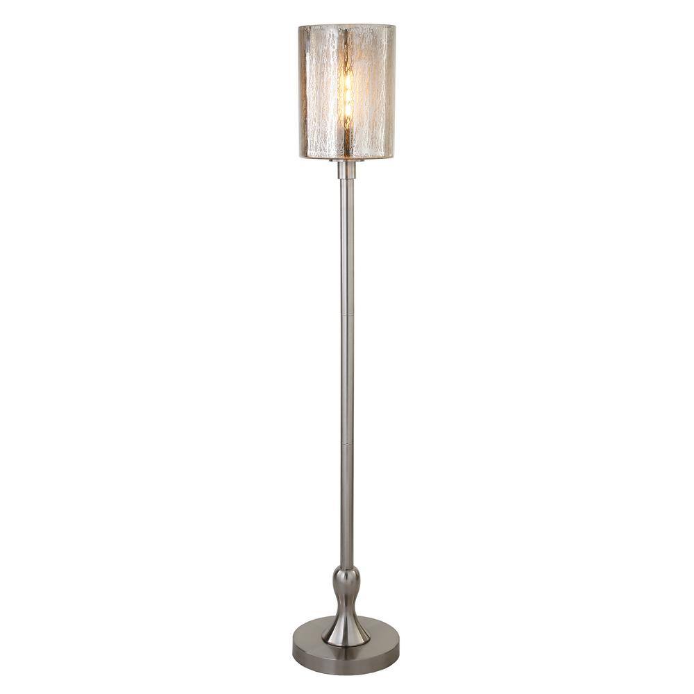 Aurora Adjustable 68'' Silver Mercury Glass Floor Lamp