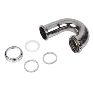 1-1/2 in. 22-Gauge Chrome-Plated Brass Sink Drain J-Bend P-Trap
