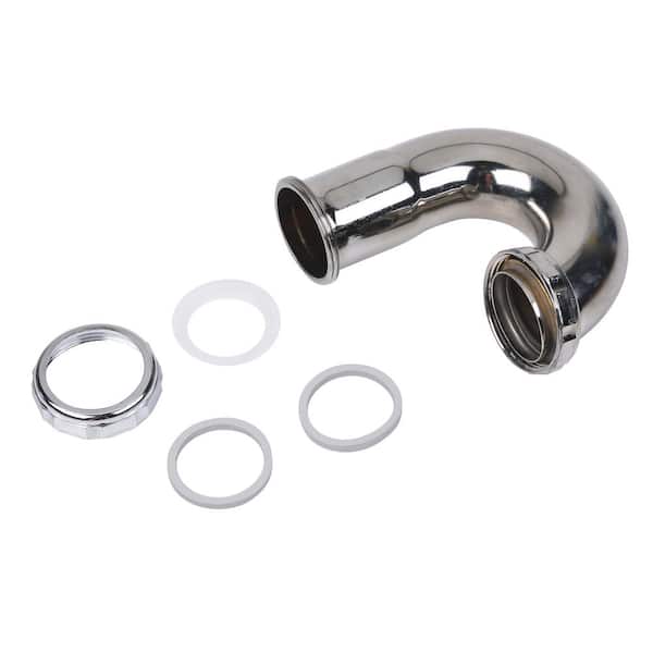 1-1/2 in. 22-Gauge Chrome-Plated Brass Sink Drain J-Bend P-Trap