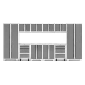 Bold Series 12-Piece 24-Gauge Steel Garage Storage System in Platinum (156 in. W x 76.75 in. H x 18 in. D)