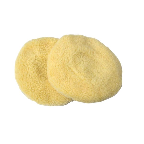 6 in. Wool Polishing Bonnets (2-Pack)