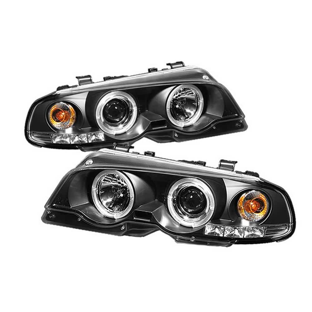 BMW E46 3-Series 00-03 2DR / M3 01-06 2DR 1PC Projector Headlights - LED Halo - Black price history on PriceWatchPro