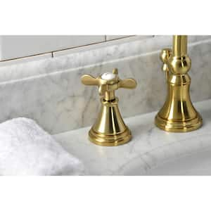 Essex 8 in. Widespread 2-Handle Bathroom Faucet in Brushed Brass