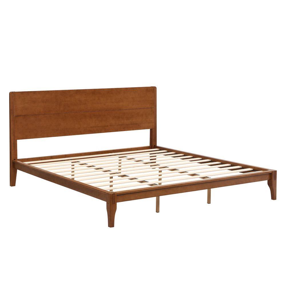 Geraldine Brown Bamboo Frame Full Size Platform Bed - thumbnail 3