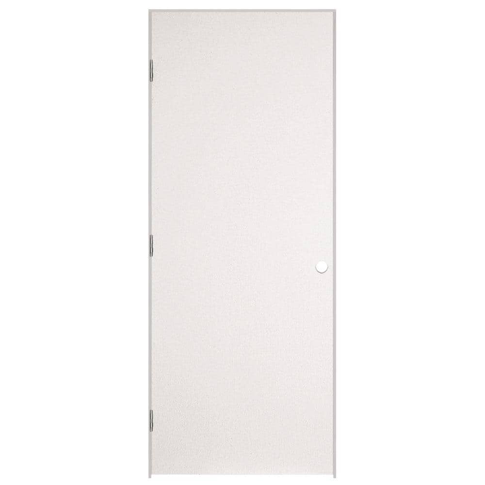 Masonite - 36 in. x 80 in. No Panel Right-Handed Primed Composite Hollow Core Single Prehung Interior Door 4-9/16 in. Flat Jamb