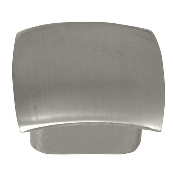 Laurey Aventura 1 12 In Brushed Satin Nickel Square Cabinet Knob