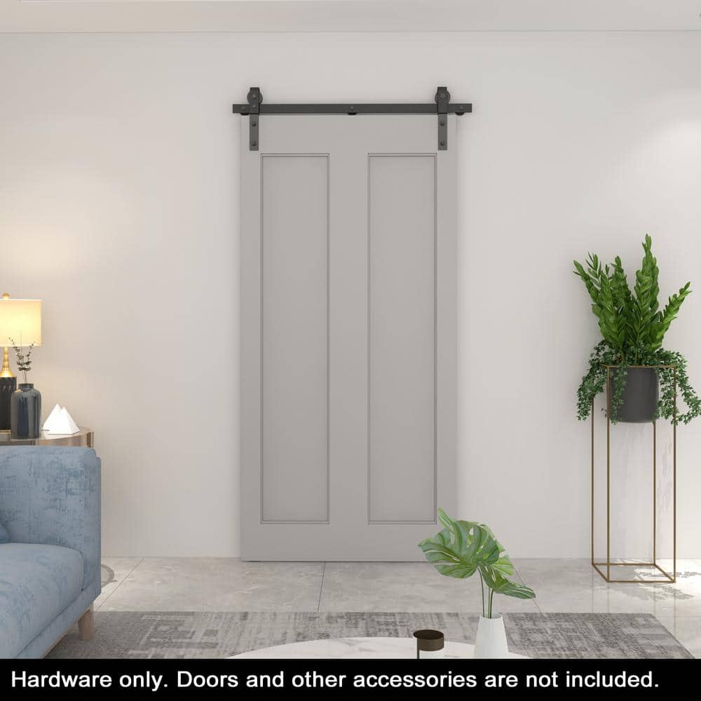 Matte Black 42" Steel Bi-Fold Door Hardware Kit
