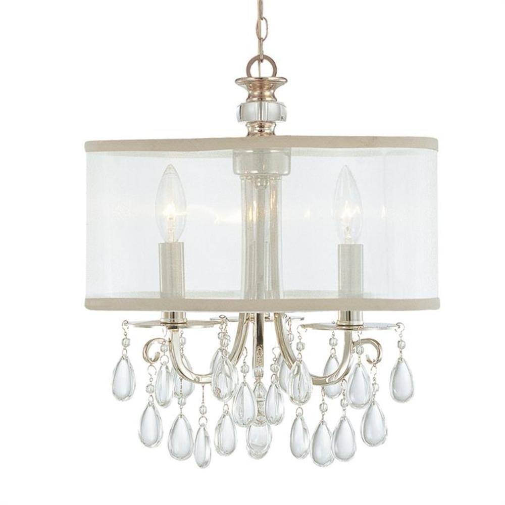 Etruscan Teardrop Mini Crystal Chandelier in Polished Chrome