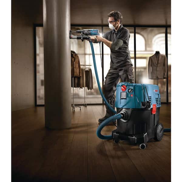 9 Gal. Corded Wet/Dry Dust Extractor Vacuum with HEPA Filter and Bonus SDS-Max and SDS-Plus Universal Dust Attachment