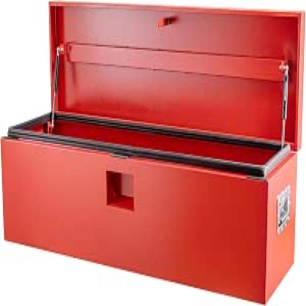 "15x15x30"" Steel Truck Bed Tool Box - Weatherproof Lockable Storage Chest with Gas Shocks for Pickup, RV, Trailer-Red" price history on PriceWatchPro
