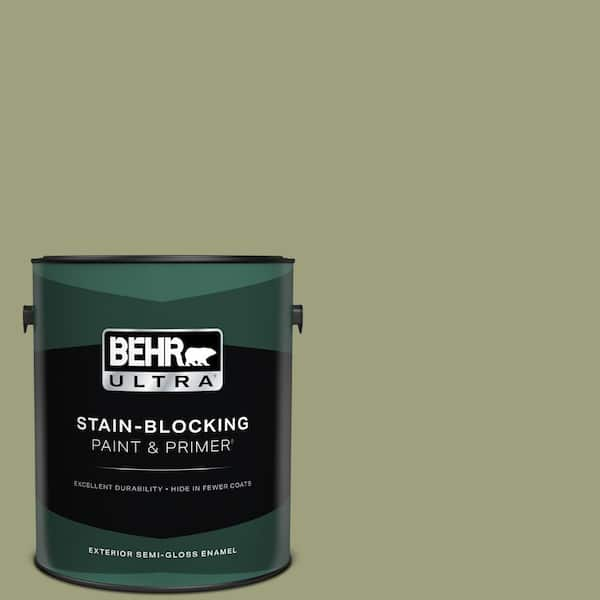 BEHR ULTRA 1 gal. #BIC-57 French Parsley Semi-Gloss Enamel Exterior Paint & Primer