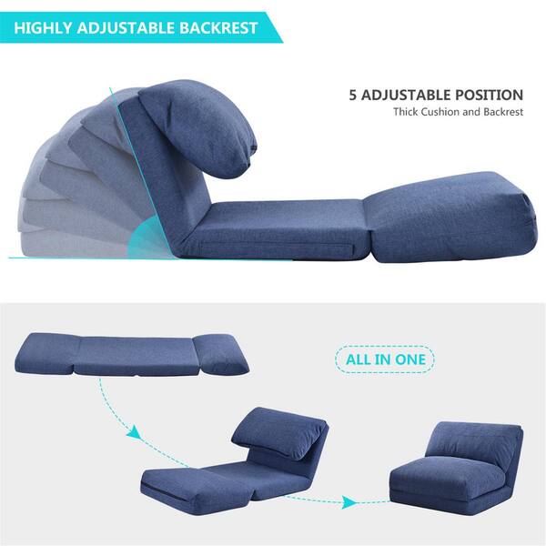 Boyel Living Navy Flip Floor Futons Sofa Chair Fabric Folding Chaise Lounge Ly Pp038582qaa The Home Depot - Adjustable Fabric Folding Chaise Lounge Sofa Boyel Living Navy Flip Floor Futons Sofa Chair Fabric Folding Chaise Lounge Ly Pp038582qaa The Home Depot - Adjustable Fabric Folding Chaise Lounge Sofa