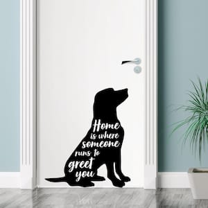 Black Home is Where Someone Wall Decal