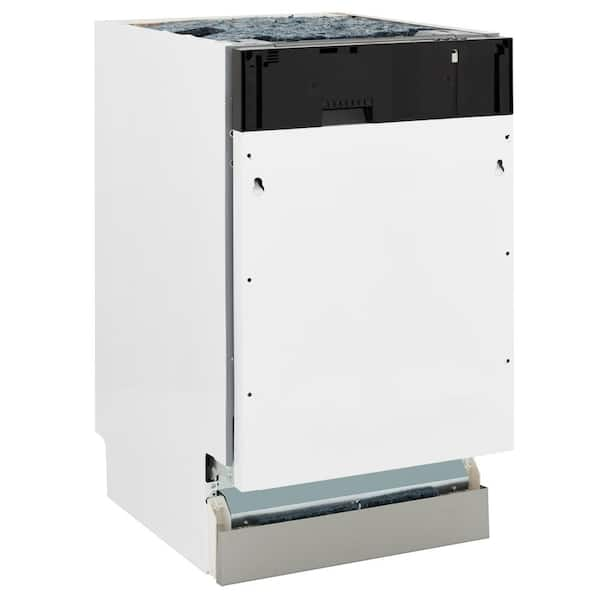 ZLINE 18 Tallac Series 3rd Rack Top Control Dishwasher in Custom Panel Ready with Stainless Steel Tub, 51dBa (DWV-18)